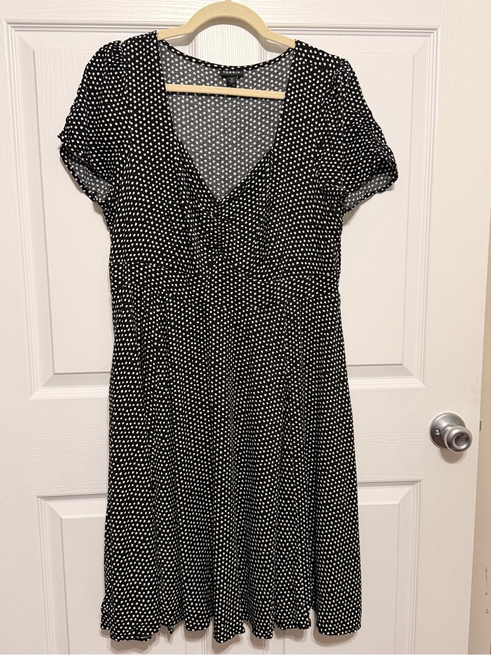 torrid Black & White Polka Dot Midi Dress